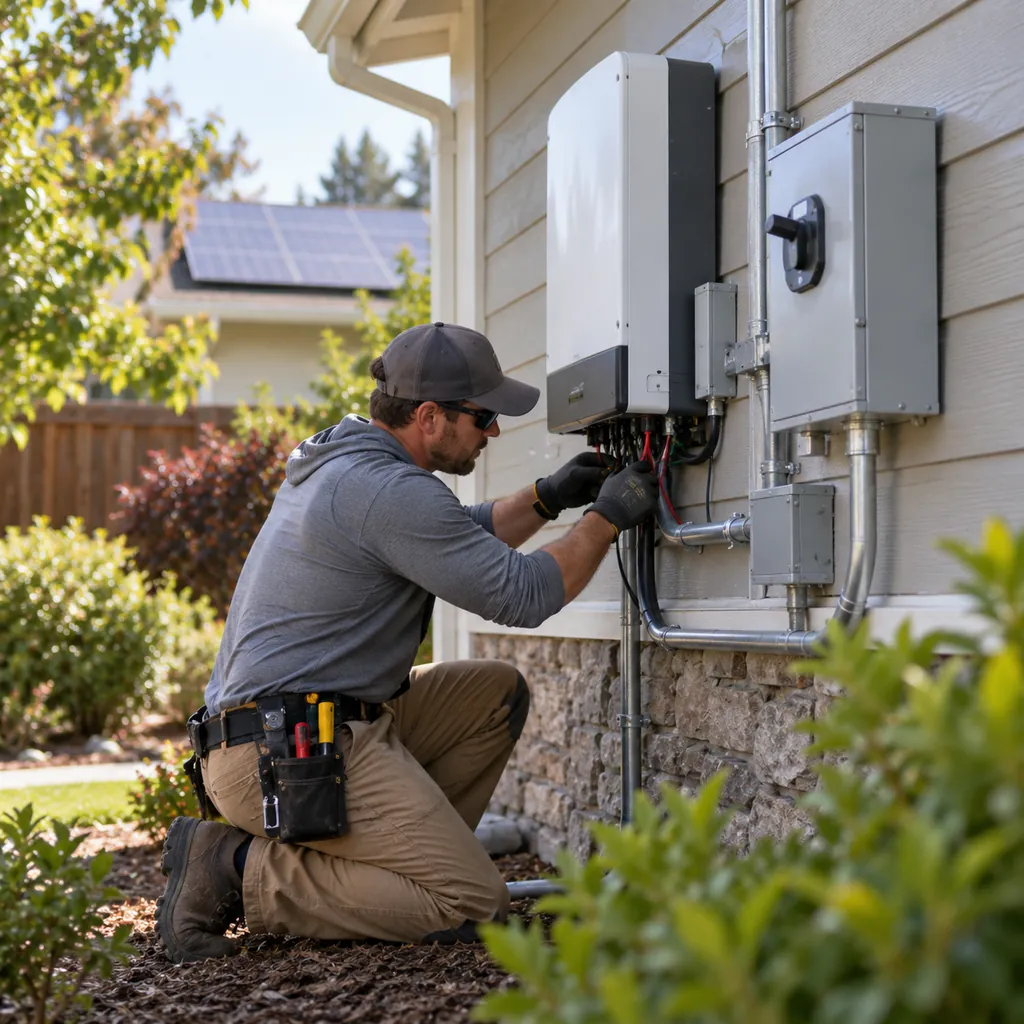 Solar Panel Installation in Irving - TX as technicians position panels on a sunlit residential roof, Solar Panel Installation in Plano - TX as a crew aligns rooftop panels during a residential project